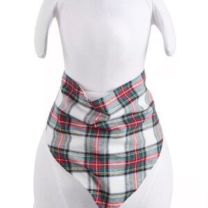 Matching Pet Stewart Plaid. Family Pajamas
Bandana, size L/XL